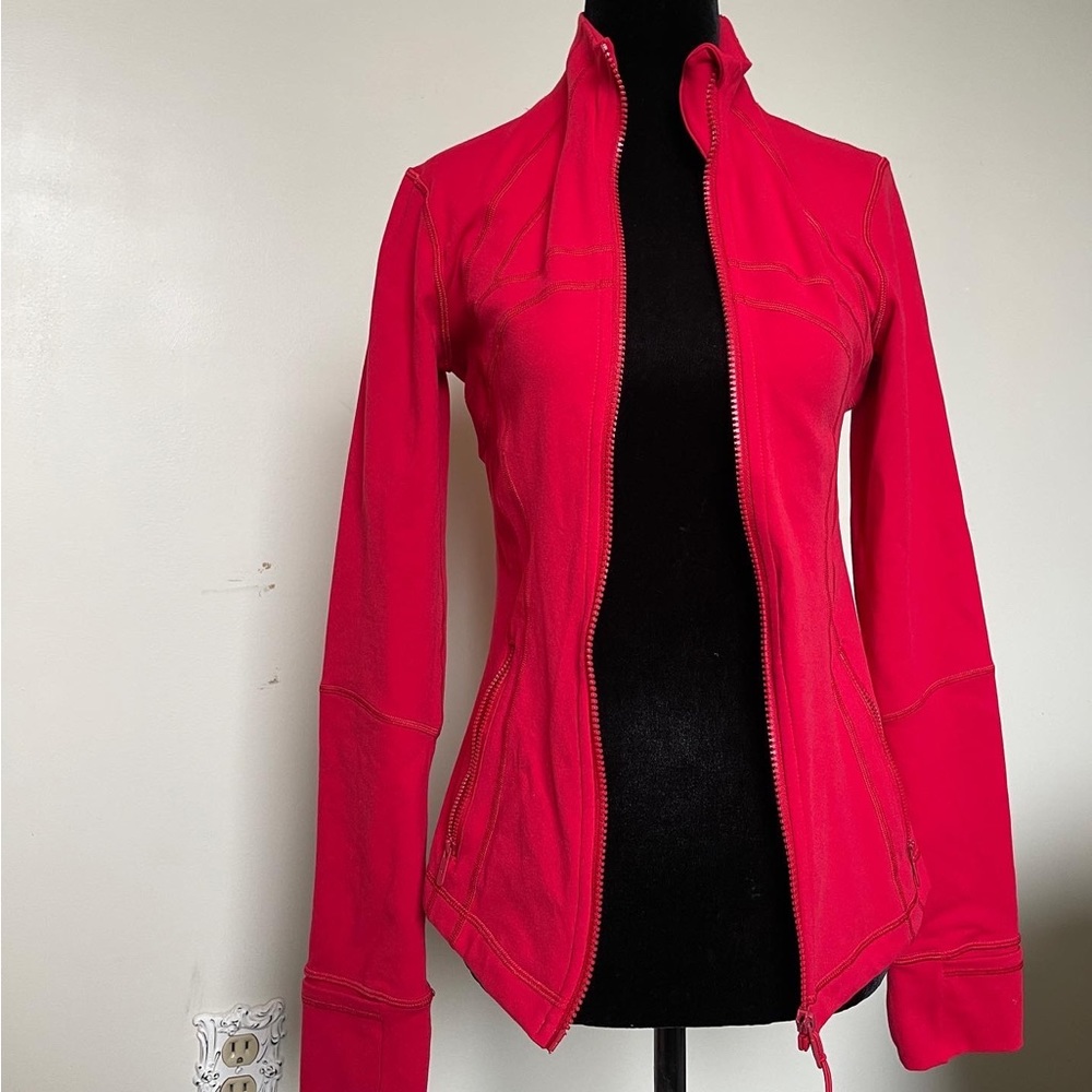 Lululemon Define Jacket in Dark Red